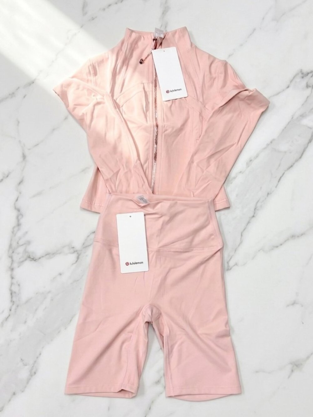 Lululemon Strawberry Milk Cropped Set
